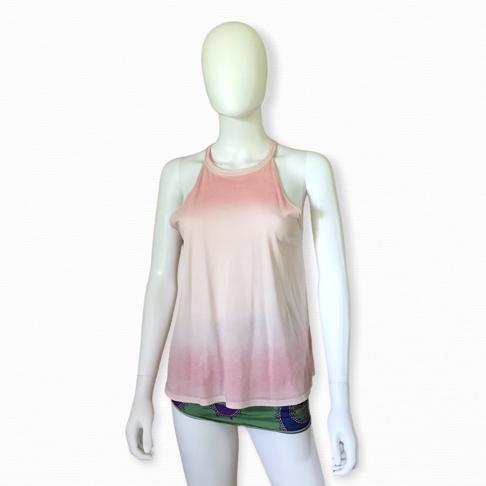LAmade Blush/Lt Pink Tie Dye Tank Top, S